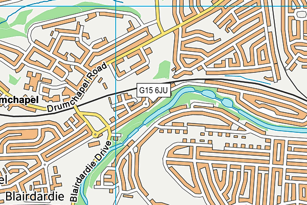 G15 6JU map - OS VectorMap District (Ordnance Survey)