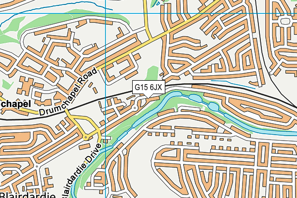 G15 6JX map - OS VectorMap District (Ordnance Survey)