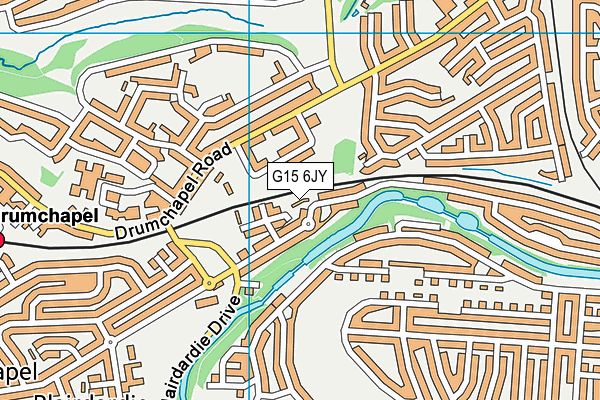 G15 6JY map - OS VectorMap District (Ordnance Survey)