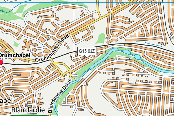 G15 6JZ map - OS VectorMap District (Ordnance Survey)