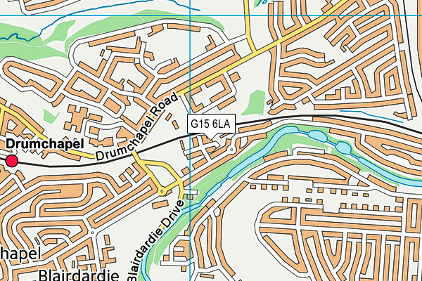 G15 6LA map - OS VectorMap District (Ordnance Survey)