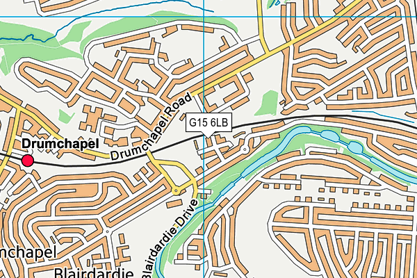 G15 6LB map - OS VectorMap District (Ordnance Survey)