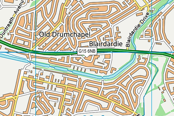 G15 6NB map - OS VectorMap District (Ordnance Survey)