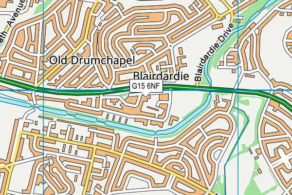 G15 6NF map - OS VectorMap District (Ordnance Survey)