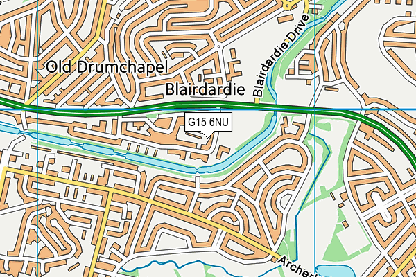 G15 6NU map - OS VectorMap District (Ordnance Survey)