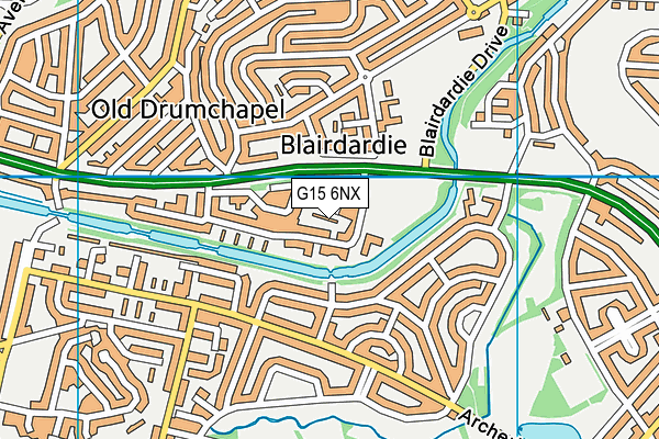 G15 6NX map - OS VectorMap District (Ordnance Survey)