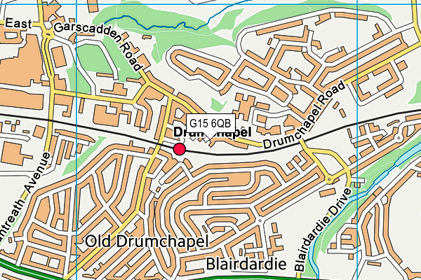 G15 6QB map - OS VectorMap District (Ordnance Survey)