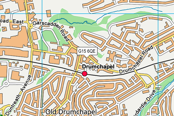 G15 6QE map - OS VectorMap District (Ordnance Survey)