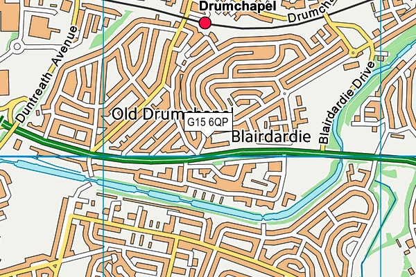 G15 6QP map - OS VectorMap District (Ordnance Survey)