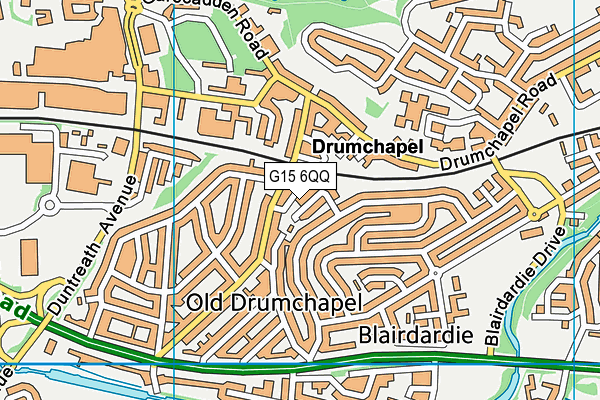 G15 6QQ map - OS VectorMap District (Ordnance Survey)