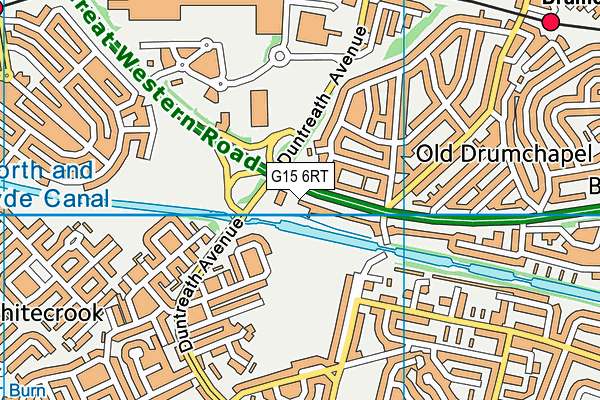 G15 6RT map - OS VectorMap District (Ordnance Survey)