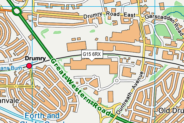 G15 6RX map - OS VectorMap District (Ordnance Survey)