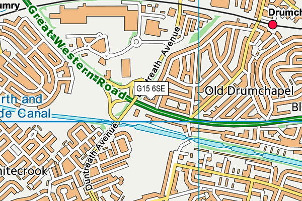 G15 6SE map - OS VectorMap District (Ordnance Survey)
