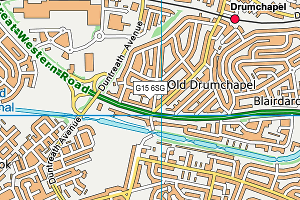 G15 6SG map - OS VectorMap District (Ordnance Survey)