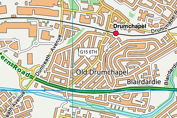 G15 6TH map - OS VectorMap District (Ordnance Survey)