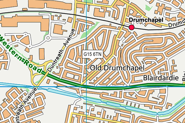G15 6TN map - OS VectorMap District (Ordnance Survey)