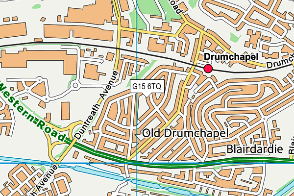 G15 6TQ map - OS VectorMap District (Ordnance Survey)