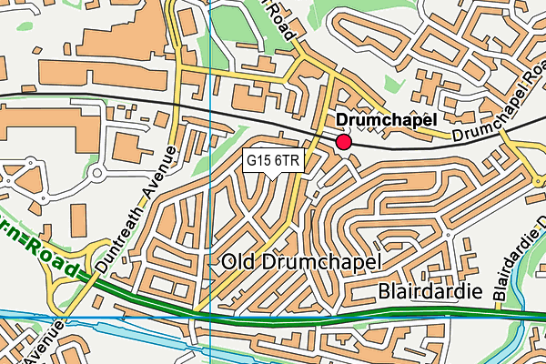 G15 6TR map - OS VectorMap District (Ordnance Survey)