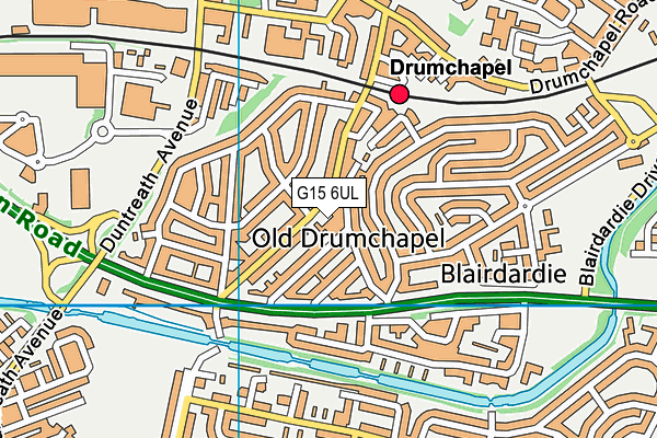 G15 6UL map - OS VectorMap District (Ordnance Survey)