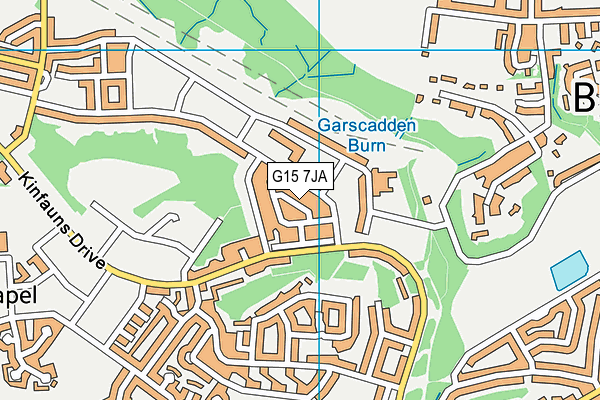 G15 7JA map - OS VectorMap District (Ordnance Survey)