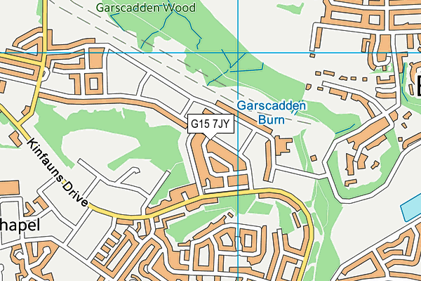 G15 7JY map - OS VectorMap District (Ordnance Survey)