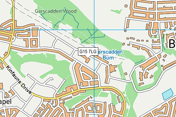 G15 7LG map - OS VectorMap District (Ordnance Survey)