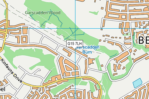 G15 7LH map - OS VectorMap District (Ordnance Survey)