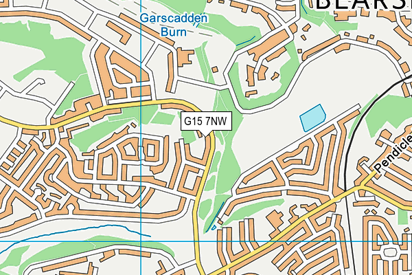 G15 7NW map - OS VectorMap District (Ordnance Survey)