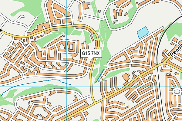 G15 7NX map - OS VectorMap District (Ordnance Survey)