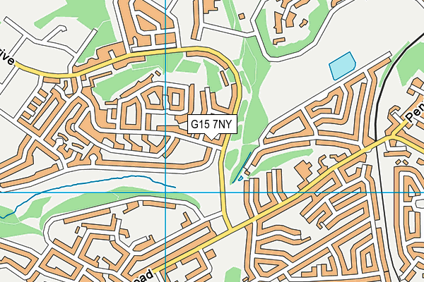 G15 7NY map - OS VectorMap District (Ordnance Survey)