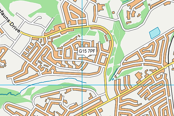 G15 7PF map - OS VectorMap District (Ordnance Survey)