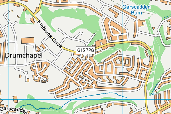 G15 7PG map - OS VectorMap District (Ordnance Survey)