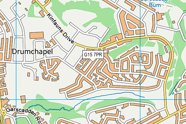 G15 7PR map - OS VectorMap District (Ordnance Survey)