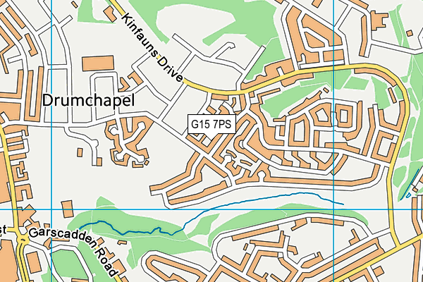 G15 7PS map - OS VectorMap District (Ordnance Survey)