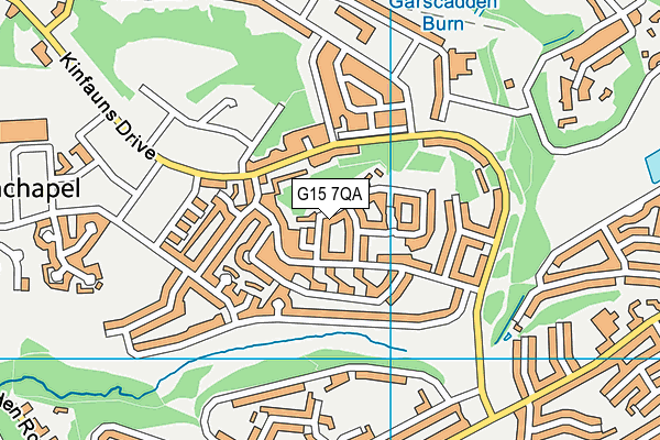 G15 7QA map - OS VectorMap District (Ordnance Survey)