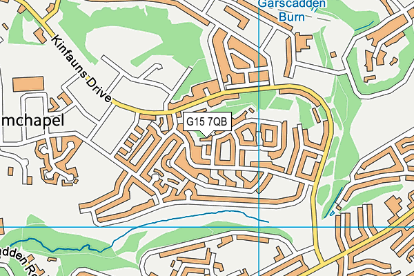 G15 7QB map - OS VectorMap District (Ordnance Survey)