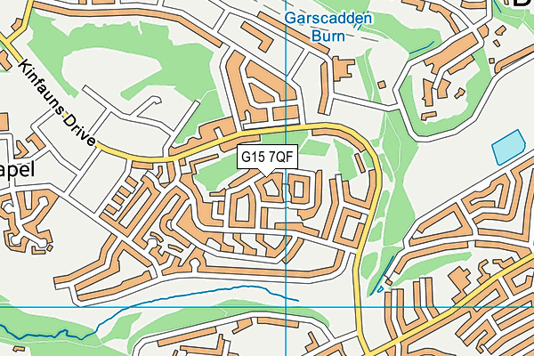 G15 7QF map - OS VectorMap District (Ordnance Survey)