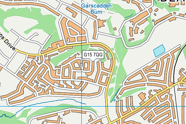 G15 7QG map - OS VectorMap District (Ordnance Survey)