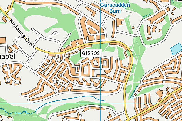G15 7QS map - OS VectorMap District (Ordnance Survey)