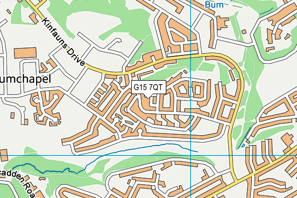 G15 7QT map - OS VectorMap District (Ordnance Survey)