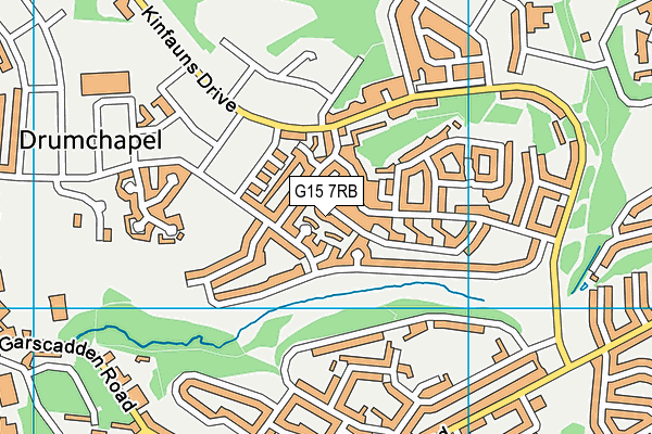 G15 7RB map - OS VectorMap District (Ordnance Survey)