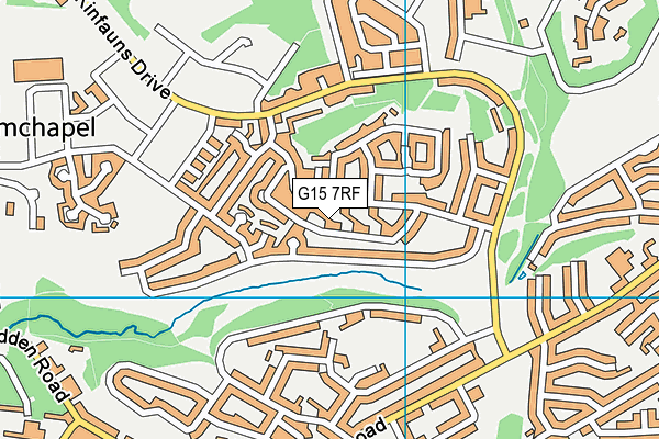 G15 7RF map - OS VectorMap District (Ordnance Survey)