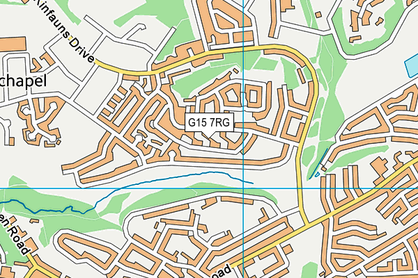 G15 7RG map - OS VectorMap District (Ordnance Survey)