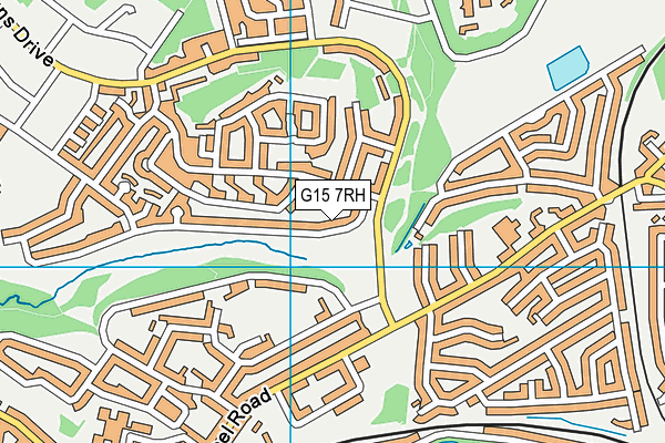 G15 7RH map - OS VectorMap District (Ordnance Survey)