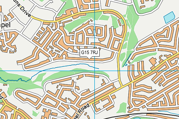G15 7RJ map - OS VectorMap District (Ordnance Survey)