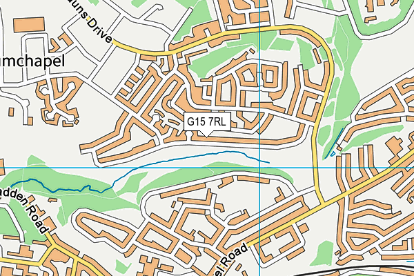 G15 7RL map - OS VectorMap District (Ordnance Survey)