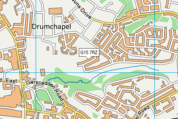 G15 7RZ map - OS VectorMap District (Ordnance Survey)