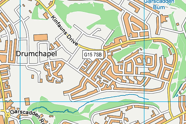 G15 7SB map - OS VectorMap District (Ordnance Survey)