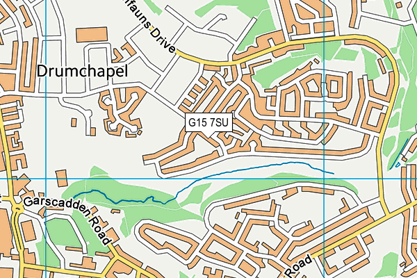 G15 7SU map - OS VectorMap District (Ordnance Survey)