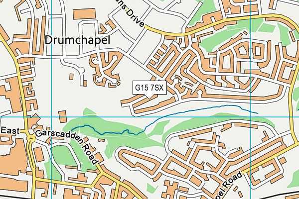 G15 7SX map - OS VectorMap District (Ordnance Survey)